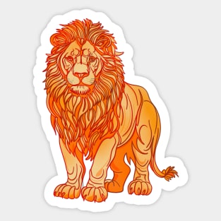 Lion stare Sticker